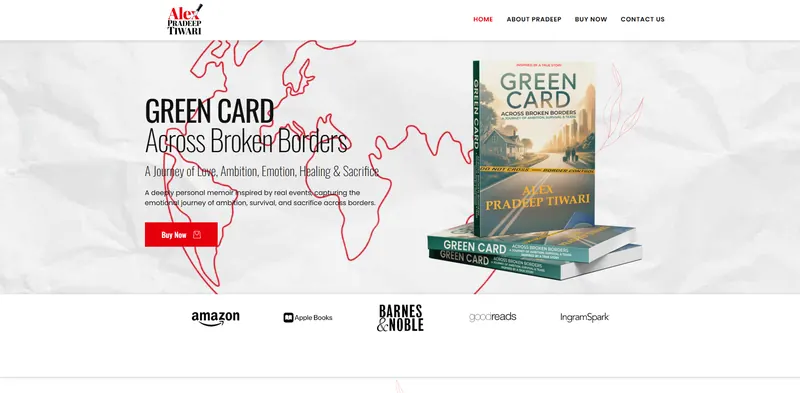 Alex Pradeep Tiwari website designed by Sofverse