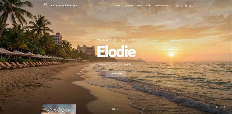 Arthur Schweitzer website designed by Sofverse
