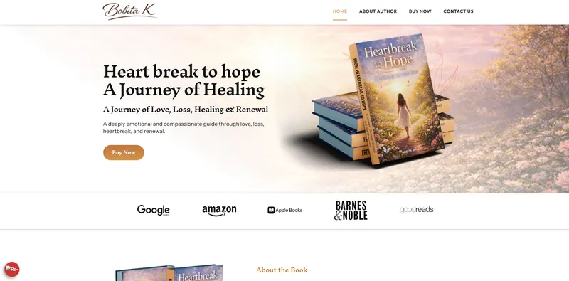 Bobita Kaur website designed by Sofverse