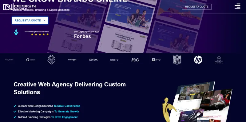Design Nimble website designed by Sofverse