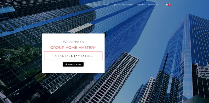 Group Home Mastery website designed by Sofverse