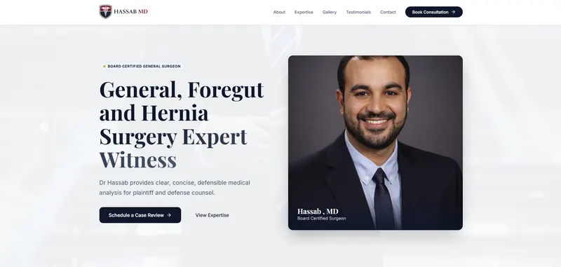 Tarek Hassab website designed by Sofverse