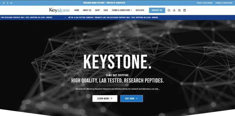 Keystone Health Science website by Sofverse, a SEO company serving Phoenix