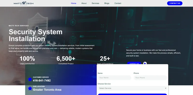 Matti Tech Services website by Sofverse, a web design company serving Austin