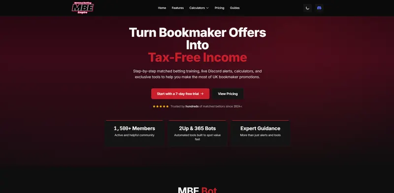 Match Empire website designed by Sofverse