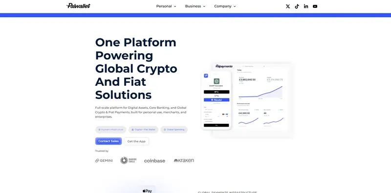 Palwallet website designed by Sofverse