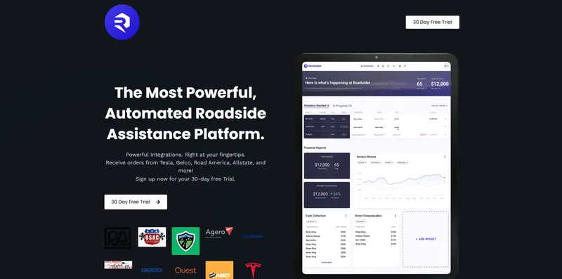 Roadsider B2B website designed by Sofverse