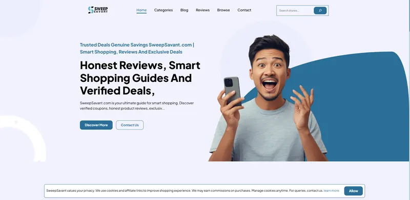 Sweep Savant website designed by Sofverse